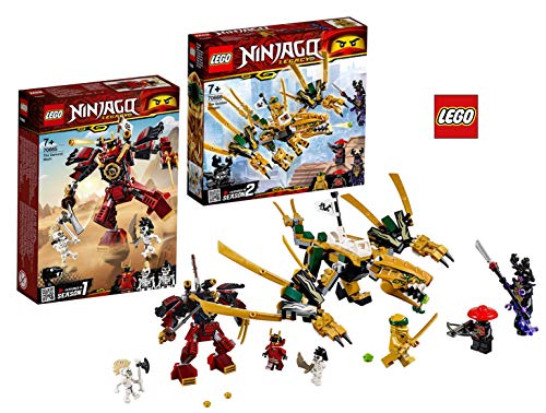 LEGO 70665 - 70666 Ninjago - Robot de Samurai, dragón Dorado