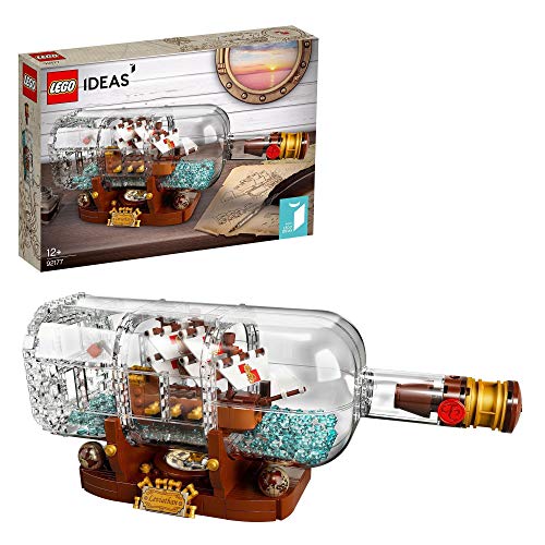 LEGO 92177 Ideas Barco en una Botella Set de Construcción para Coleccionistas con Soporte para Exposición LEGO 92177 Ideas Barco en una Botella Set de Construcción para Coleccionistas con Soporte para Exposición