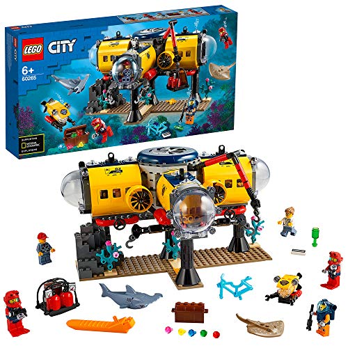 LEGO City Oceans Océano: Base de Exploración Set Aguas Profundas, Juguetes de Aventuras Submarinas para Niños, Multicolor (60265) LEGO City Oceans Océano: Base de Exploración Set Aguas Profundas, Juguetes de Aventuras Submarinas para Niños, Multicolor (60265)