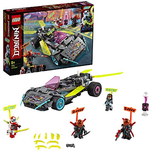 LEGO Ninjago - Coche Ninja Tuneado, Juguete de Construcción de Vehículo Ninja para Recrear Aventuras de la Serie, Incluye Minifiguras de Digi Kai y Scott, entre Otros (71710)