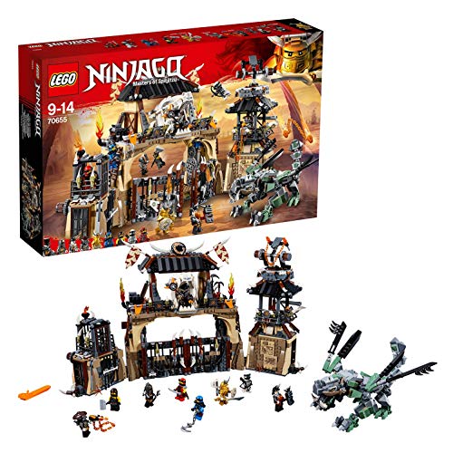 LEGO Ninjago - Pozo del Dragón, Juguete de Construcción con Dragón de la Tierra y Guerreros Ninja para Niños y Niñas de 9 a 12 Años (70655)