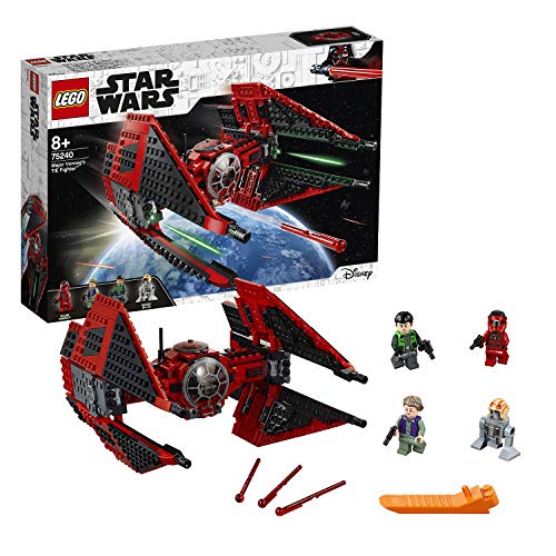 LEGO Star Wars - Caza TIE del Mayor Vonreg, juguete de construcción de Nave Espacial para recrear las Aventuras de La Guerra de las Galaxias , Incluye Minifiguras de Personajes de la Saga (75240)