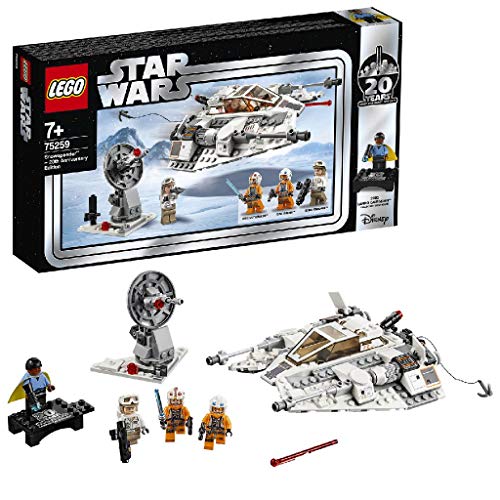 LEGO Star Wars - Speeder de Nieve (Edición 20 Aniversario), Nave de Juguete del Universo de La Guerra de las Galaxias, Incluye Personajes de la Saga (75259)