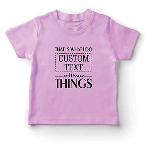 lepni.me Camiseta para Niño/Niña Costumbre Eso es lo Que Hago Personalizada y sé Cosas (3-4 Years Rosado Multicolor) lepni.me Camiseta para Niño/Niña Costumbre Eso es lo Que Hago Personalizada y sé Cosas (3-4 Years Rosado Multicolor)