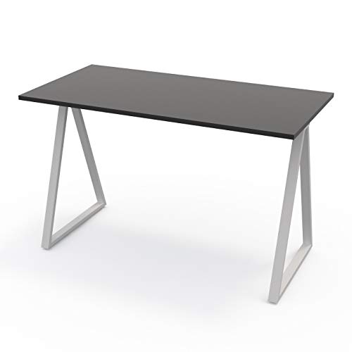 LEVIRA – Mesa de Trabajo o Estudio, Mesa de Oficina, Escritorio, Wye - 120 x 74 - Negro