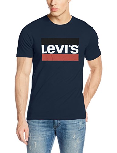 Levi's Graphic Camiseta, 84 Sportswear Logo Blue Dress Blues, M para Hombre Levi's Graphic Camiseta, 84 Sportswear Logo Blue Dress Blues, M para Hombre