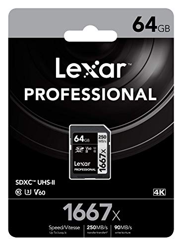 Lexar LESDMI64GB-1000 Micro SDXC Clase 10 UHS-II U3 microSDXC