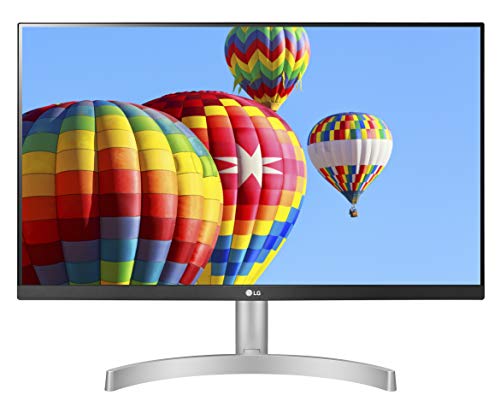 LG 24ML600S Monitor 24" Full HD LED IPS, 1920 x 1080, 1ms MBR, AMD FreeSync 75Hz, Audio Estéreo 10W, HDMI (HDCP 1.4), VGA, Salida de Audio, Flicker Safe, Blanco