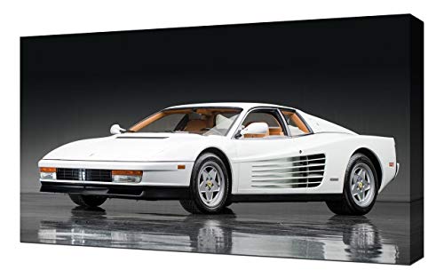 Lilarama 1984-Ferrari-Testarossa-V5-1080 - Lienzo decorativo para pared, lienzo