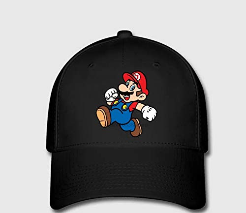LINJIA Sombrero Super maría Videojuego Super Mario Sunshine Mario Print Gorras Divertidas Sombreros Unisex Hombres Mujeres Gorra de algodón
