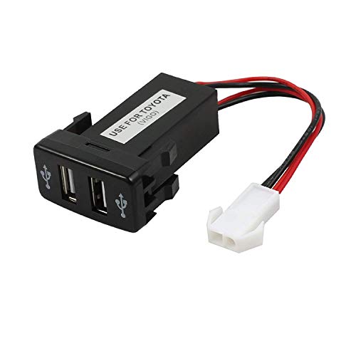 LiNKFOR Coche Cargador Universal 1.2A/2.1A Dual USB Coche Mechero 12V 24V Encendedor Cargador Adaptador Toma Socket Resistente a Calefaccion LiNKFOR Coche Cargador Universal 1.2A/2.1A Dual USB Coche Mechero 12V 24V Encendedor Cargador Adaptador Toma Socket Resistente a Calefaccion