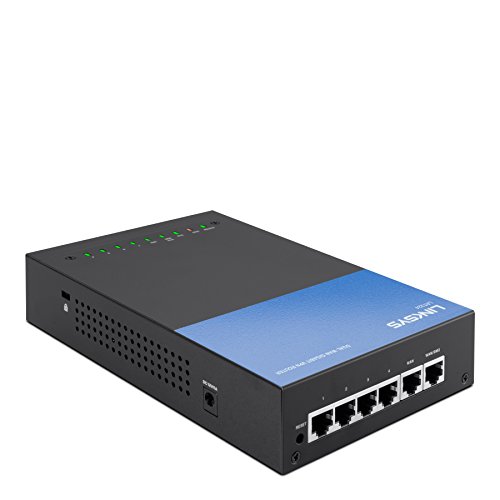 Linksys LRT224-EU - Router VPN Gigabit para Empresas Dual WAN (Firewall Integrado, EasyLink VPN, OpenVPN), Negro