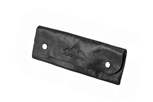 LISSI - Estuche de piel de búfalo, color negro LISSI - Estuche de piel de búfalo, color negro