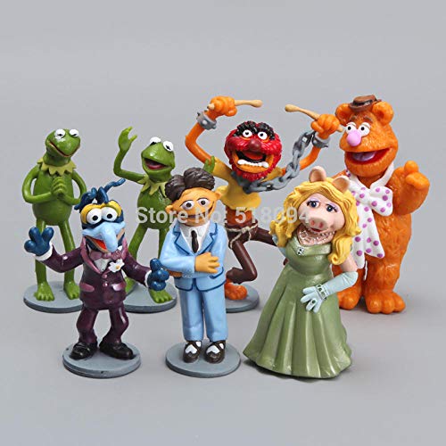 Livraison gratuite Dessin animé Les Muppets Figura de PVC modèle jouets poupées 7 pièces/Ensemble Cadeau de noël Enfant jouets DSFG117