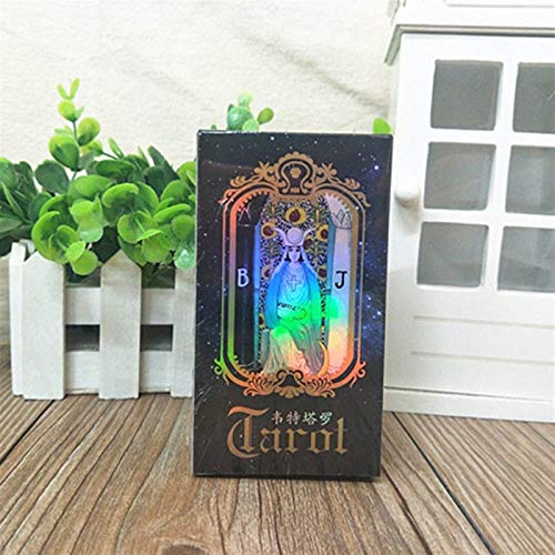 LIZHIQQ Profeta Tarot, 1 Juego De 78 Cartas Del Tarot Set, Tarjeta De Inglés Del Juego Accesorios For Los Adultos