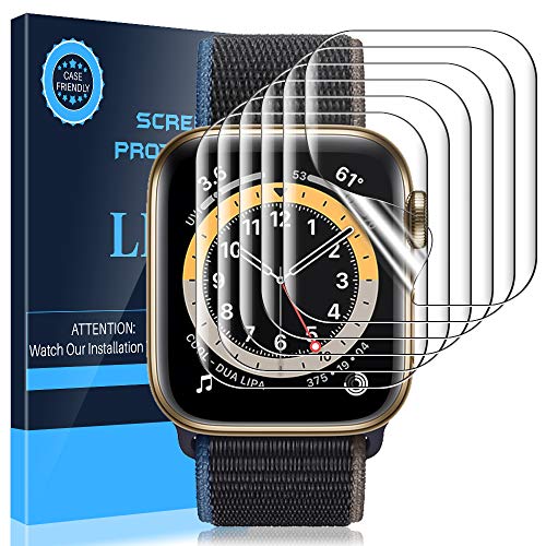 LK Compatible con Apple Watch Series 6 Series 5 Series 4 SE 40mm con Apple Watch Series 3 Series 2 Serie 1 38mm Protector de Pantalla, 6 Pack,TPU-Film,Alta definición,LK-X-76 LK Compatible con Apple Watch Series 6 Series 5 Series 4 SE 40mm con Apple Watch Series 3 Series 2 Serie 1 38mm Protector de Pantalla, 6 Pack,TPU-Film,Alta definición,LK-X-76