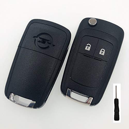 Llave remota de 2 Botones en Blanco para Opel Vauxhall Zafira Astra Insignia Holden Flip Car Key Shell Cover Fob Case con Tornillo Llave remota de 2 Botones en Blanco para Opel Vauxhall Zafira Astra Insignia Holden Flip Car Key Shell Cover Fob Case con Tornillo