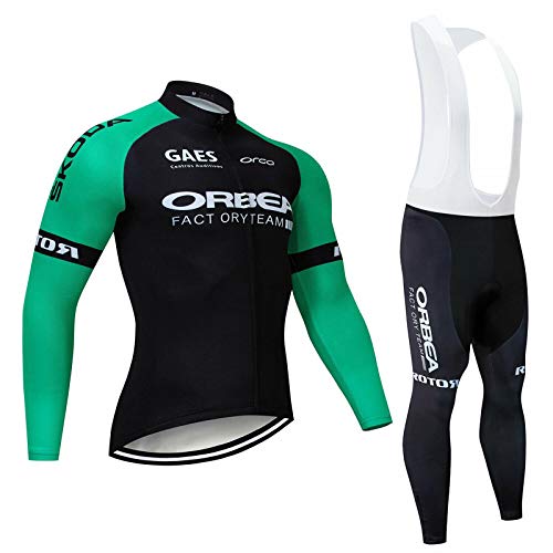 LOGASMART Conjunto Ciclismo Hombre Trajes de Bicicleta Ropa Btt Otoño Manga Larga Team LOGASMART Conjunto Ciclismo Hombre Trajes de Bicicleta Ropa Btt Otoño Manga Larga Team
