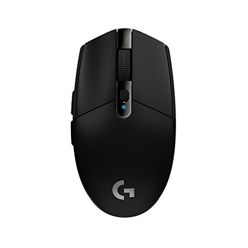 Logitech G305 Lightspeed Ratón Gaming Inalámbrico, Captor HERO 12,000 DPI, Ultra-ligero, Batería de 250h, Memoría Integrada, Compatible con PC/Mac ,Versión Alemana , Negro