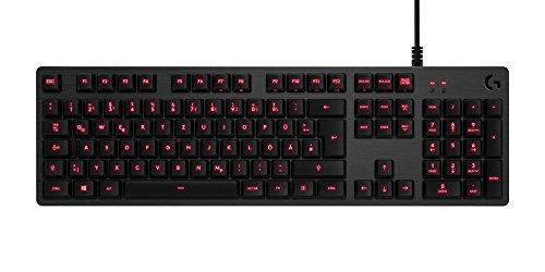 Logitech G413 Teclado Gaming Mecánico, Teclas Retroiluminadas, Teclas Romer-G Táctil, Aleación de Aluminio 5052, Personalizable, Conexión de Paso de USB, Disposición QWERTZ Alemán, Carbón Logitech G413 Teclado Gaming Mecánico, Teclas Retroiluminadas, Teclas Romer-G Táctil, Aleación de Aluminio 5052, Personalizable, Conexión de Paso de USB, Disposición QWERTZ Alemán, Carbón