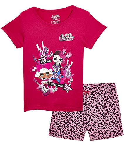 L.O.L Surprise ! Camisones de camisón o camisón de Confeti Pop Vestidos de camisón para niñas Lil Lencería escandalosa Littles (4/5 años, Rock Band PJ)