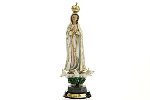 Lote de 2 Figuras Virgen de Fatima 20 CM Lote de 2 Figuras Virgen de Fatima 20 CM