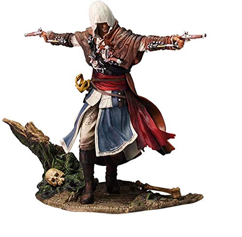 Lotote Assassin'S Creed IV: Black Flag Edward Kenway Assassin Pirate PVC Figure, NiñOs, Adultos Y FanáTicos del Anime - Alto 11.02 Inchese