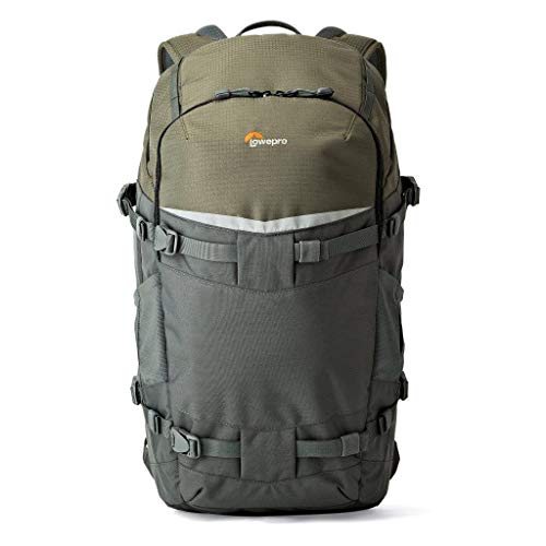 Lowepro Mochila Flipside Trek 450, Mochila de Fotografía para DSLR y Lentes, Mochila de Cámara para Portátil, Tableta, Accesorios de Fotografía, Trípode, Color Gris, 28.5 x 21 x 49 cm