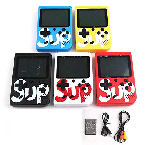 LucaHome - Consola Retro portatil 400 Juegos en 1 Sup, Consola portatil Arcade con Pantalla LCD 2,8", Consola Retro con bateria de Litio, (Amarillo) LucaHome - Consola Retro portatil 400 Juegos en 1 Sup, Consola portatil Arcade con Pantalla LCD 2,8", Consola Retro con bateria de Litio, (Amarillo)