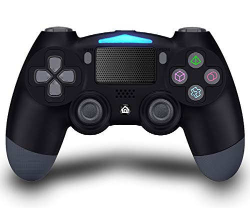 Maegoo Mando Inalámbrico para PS4, Mandos PS4 Gamepad Joystick para PlayStation 4/PS4 Slim/Pro, Bluetooth Mando de Juegos con Dual Vibración, Somatosensorial de 6 Ejes, Panel Táctil, Audio