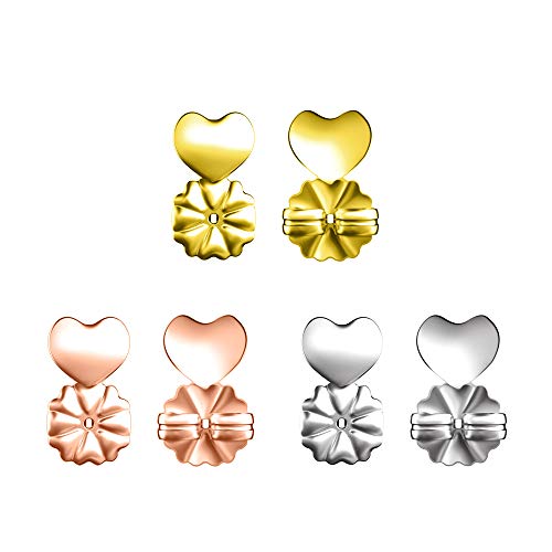 Magic BAX Earring Backs Lifters, 3 Pares de elevadores de Pendiente hipoalergénicos Ajustables para Todos los Pendientes de Poste Magic BAX Earring Backs Lifters, 3 Pares de elevadores de Pendiente hipoalergénicos Ajustables para Todos los Pendientes de Poste