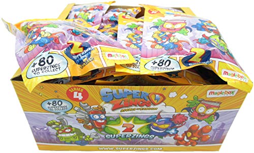 Magic Box SUPERZINGS Caja Completa 30 Sobres 2 Personajes Cada uno (2 héroe o 2 Enemigo) 60 Personajes Total Originales Rivals of Kaboom Serie 4 Magic Box SUPERZINGS Caja Completa 30 Sobres 2 Personajes Cada uno (2 héroe o 2 Enemigo) 60 Personajes Total Originales Rivals of Kaboom Serie 4