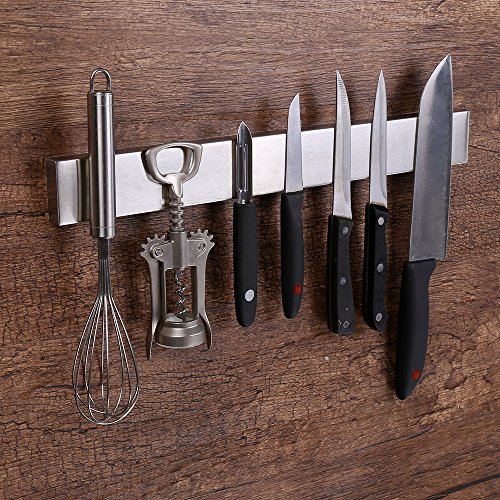Magnética para Cuchillos 40CM Barra magnética para Cuchillos El Soporte magnético de Cuchillos Soporte para Cuchillos sujeción Ultra Fuerte y fácil Montaje(16 Inches) Magnética para Cuchillos 40CM Barra magnética para Cuchillos El Soporte magnético de Cuchillos Soporte para Cuchillos sujeción Ultra Fuerte y fácil Montaje(16 Inches)