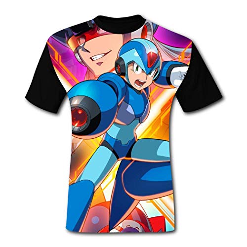 maichengxuan Camisetas de Manga Corta, T-Shirt Short Sleeve Mega-Man X Legacy Collection 1 tee Shirt Graphic Tshirt for Men&Women