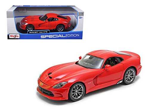 Maisto 2013 Dodge Viper GTS SRT Rojo 1/18 Modelo Coche