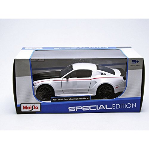 Maisto, Color, Ford Mustang Street Racer Blanco (31506W)