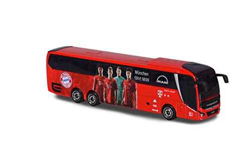 Majorette 212053156 FCB-Man Lion's Coach L Supreme Teambus 2019/20 - Autobús de Juguete con Rueda Libre y suspensión, 13 cm, Color Rojo