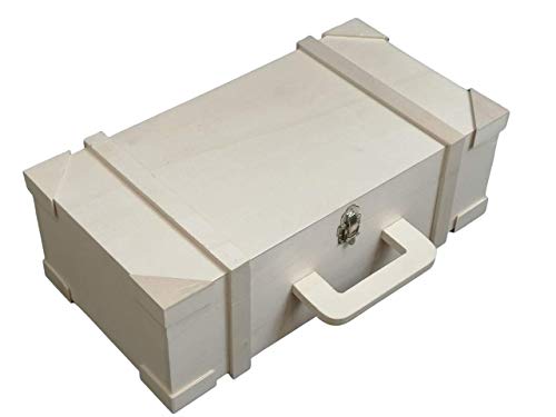 Maleta de madera. Rectangular. Medidas: 43 * 23 * 14 cms. En madera de chopo en crudo. Para decorar. Maleta de madera. Rectangular. Medidas: 43 * 23 * 14 cms. En madera de chopo en crudo. Para decorar.