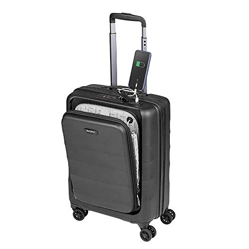 Maletas de Cabina 55x40x20 con USB de Carga Equipaje de Mano Trolley rigida 4 Ruedas giratorias 360º candado TSA Maleta Ryanair, Grandes Resistentes Sulema (Negro)