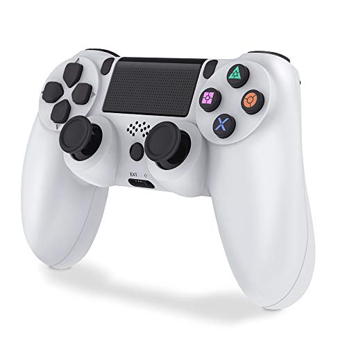 Mando para PS4, VINSIC Mando PS4 Inalambrico - Gamepad para PS4/ PS4 Pro/ PS4 Slim/ PC/ Laptop con Conector para Auriculares, Motores de Vibración, Indicador LED y Agarres Antideslizantes Mando para PS4, VINSIC Mando PS4 Inalambrico - Gamepad para PS4/ PS4 Pro/ PS4 Slim/ PC/ Laptop con Conector para Auriculares, Motores de Vibración, Indicador LED y Agarres Antideslizantes