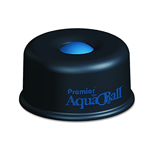Martin Yale AQ701G Premier AquaBall - Hidratante multiusos, color negro y azul que elimina la necesidad de esponjas o dedos de goma o baba poco higiénica de los dedos.