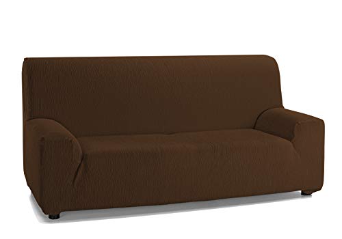 Martina Home Emilia, Funda Elástica para Sofá de 3 Plazas, Marron, de 180 a 240 cm de ancho Martina Home Emilia, Funda Elástica para Sofá de 3 Plazas, Marron, de 180 a 240 cm de ancho