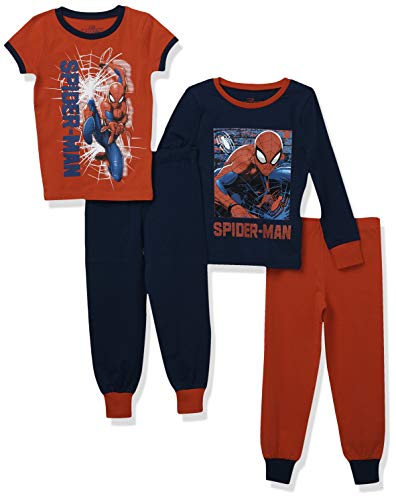 Marvel Pijamas Paquete de 2 para niños Spiderman Ajuste Ceñido Multicolor 4-5 Años