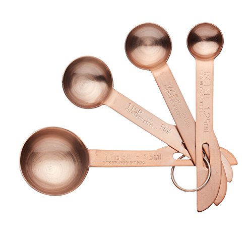 masterclass Master Class – Cucharas medidoras de Acero Inoxidable (4 Unidades), Acabado en Cobre masterclass Master Class – Cucharas medidoras de Acero Inoxidable (4 Unidades), Acabado en Cobre