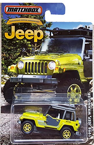 MATCHBOX LIMITED EDITION JEEP ANNIVERSARY EDITION GREEN 1998 JEEP WRANGLER DIE-CAST by Matchbox