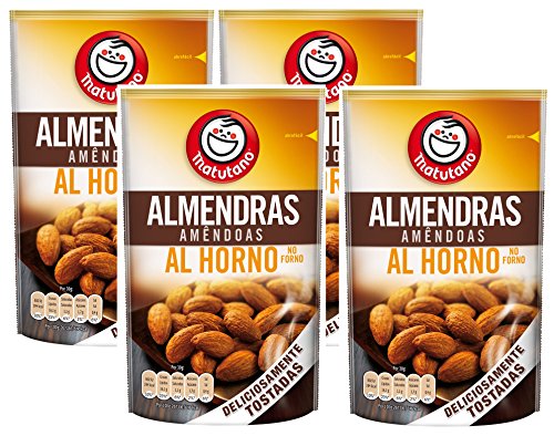 Matutano - Almendras Tostadas Al Horno - 128 g - [Pack de 4]