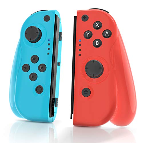 MAXKU Mando inalámbrico para Nintendo Switch, Joy-con Controller Gamepad Bluetooth Joystick,Compatible con Joy Pad Switch(L/R) con Giroscopio Y Comodidad Portátil Gamepad