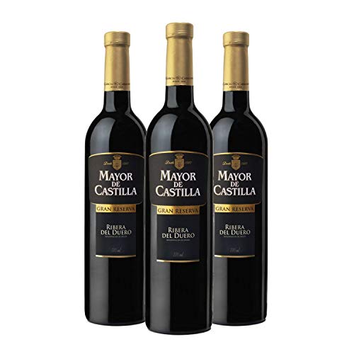 Mayor de Castilla Gran Reserva - Vino Tinto D.O Ribera del Duero, Caja de 3 Botellas x 750 ml