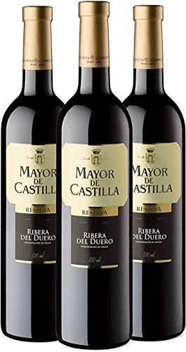 Mayor de Castilla Reserva - Vino Tinto D.O Ribera del Duero - Caja de 3 Botellas x 750 ml
