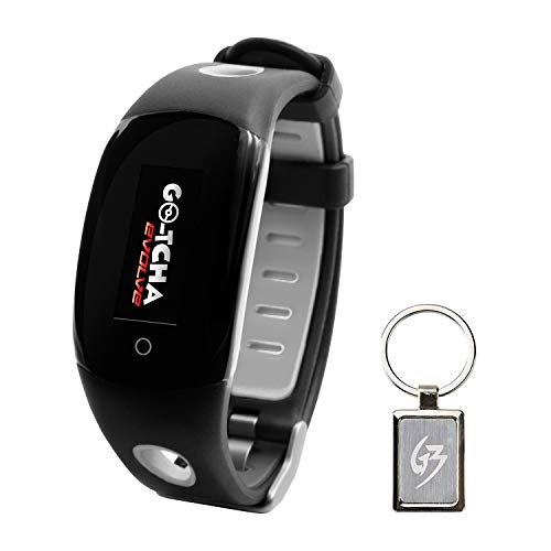 Mcbazel Go-tcha Evolve LED-Touch Wristband Watch for Pokemon Go with Auto Catch and Auto Spin with Keychain - Black/Grey